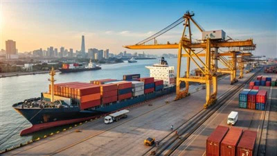 চীন থেকে ঘানা সমুদ্রের মালবাহী